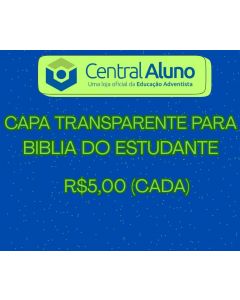 Capa transparente - biblia do estudante 