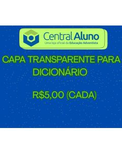 Capa transparente - Dicionário português e inglês 